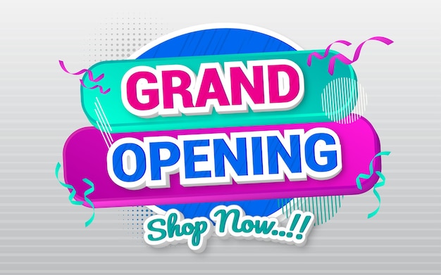 Grand Opening Flash Sale Promotion Banner