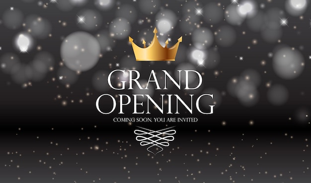 Grand opening luxury invitation