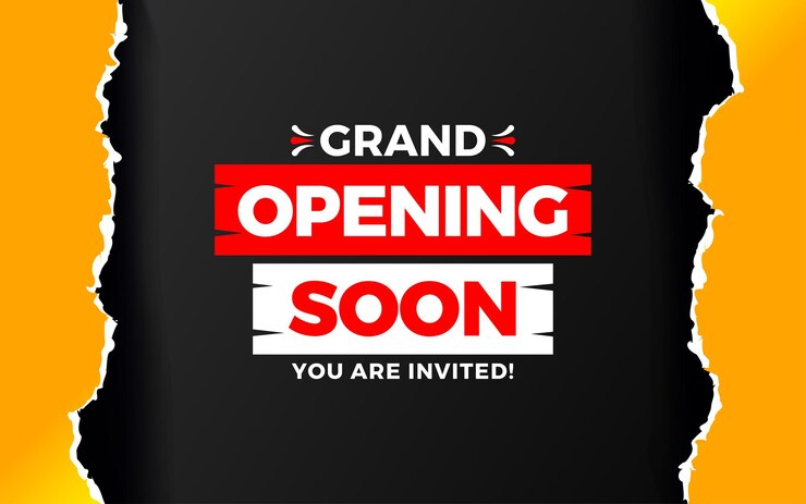 Vector grand opening sale poster sale banner design template with 3d editable text effect