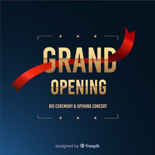 Grand opening soon, announcement design