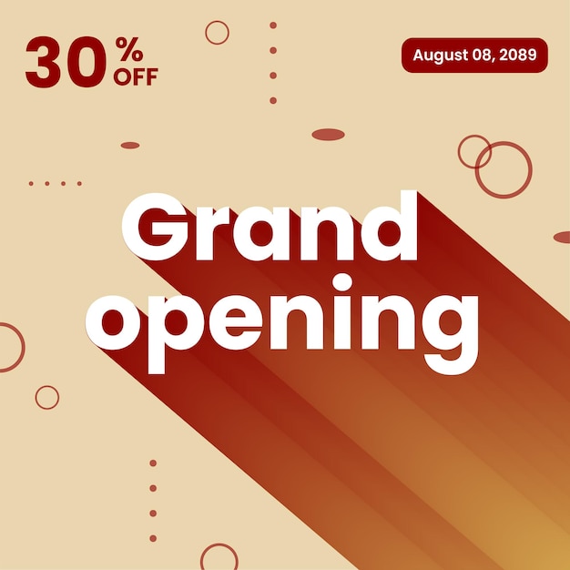 grand opening template design