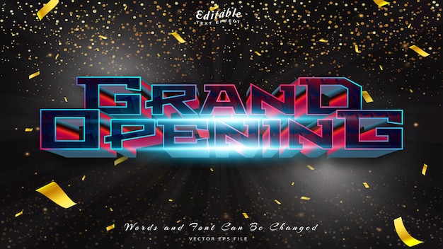 GRAND OPENING TEXT EFFECT