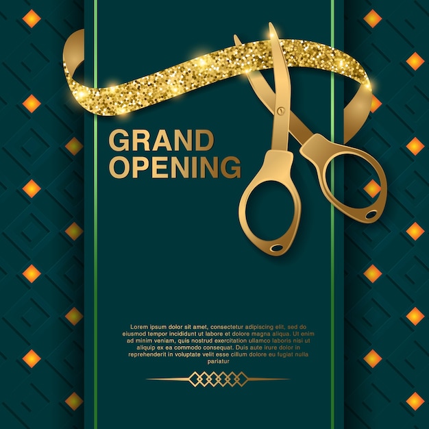 Grand opening vector background