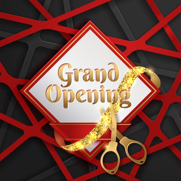 Grand opening vector background