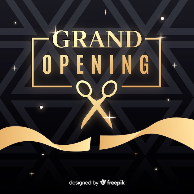 Vector grand opening