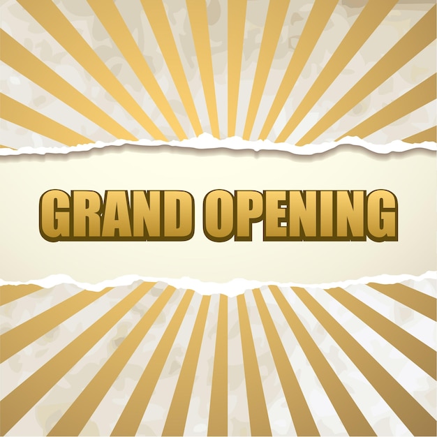 Grand opening