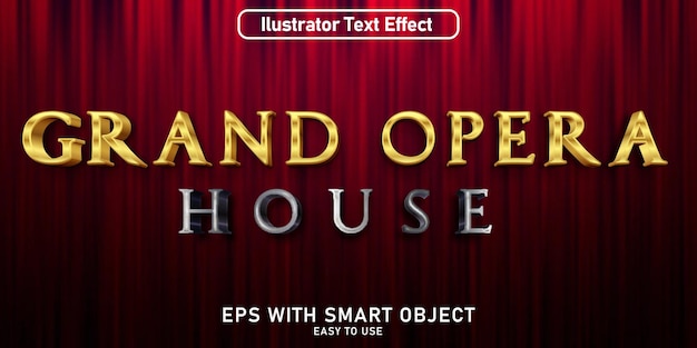 GRAND OPERA HUIS TEKST EFFECT