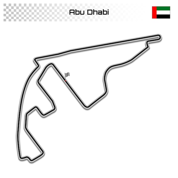 Grand prix race track for motorsport and autosport