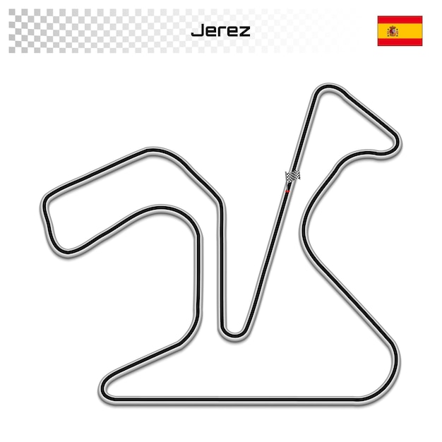 Grand prix race track for motorsport and autosport