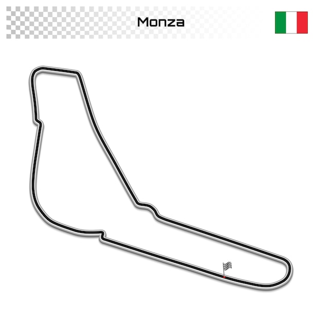 Grand prix race track for motorsport and autosport