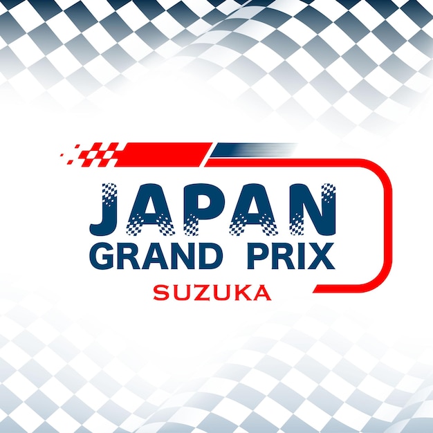 Grand Prix van Japan geruite achtergrond