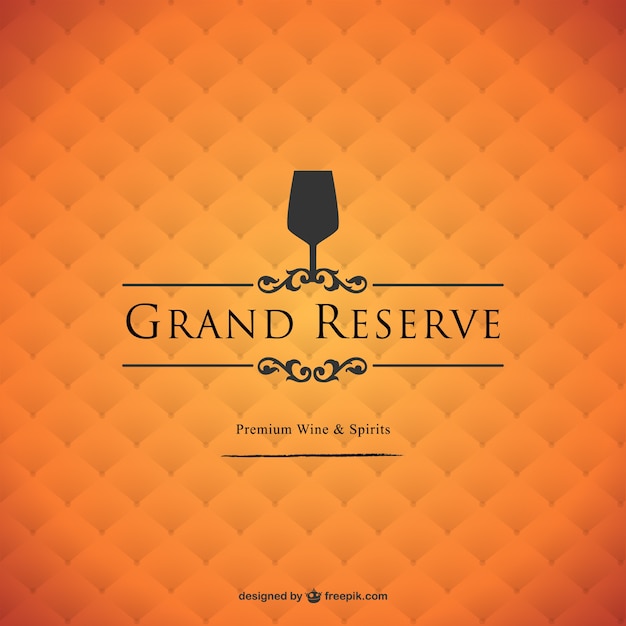 Vector grand reserve wine background