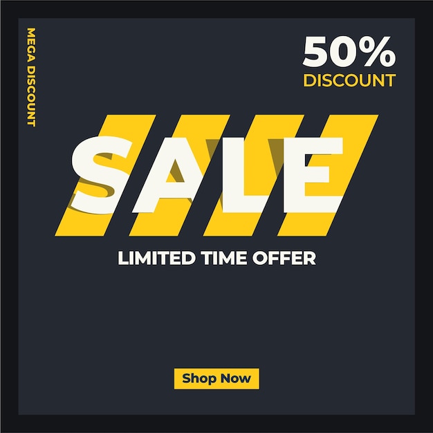 Grand sale and offers banner template Free Vector