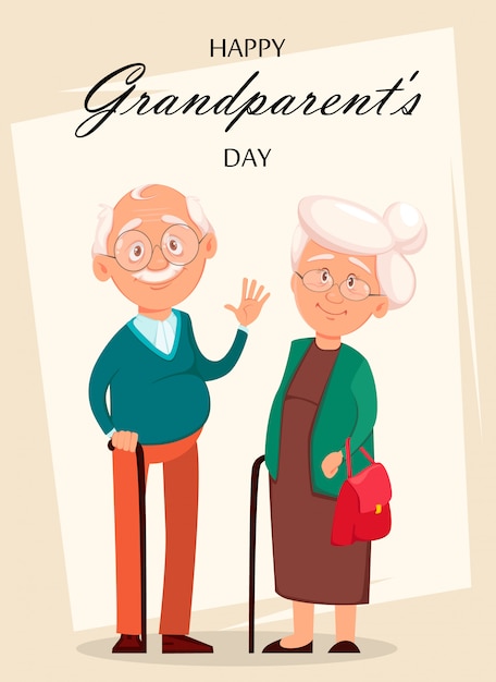 할아버지와 할머니 만화 캐릭터