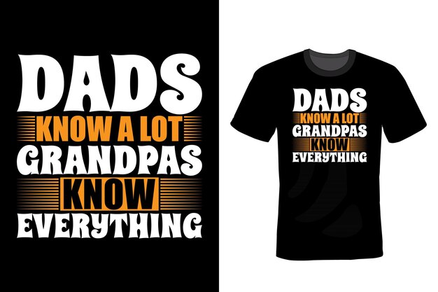 Grandfather T shirt design, typography, vintage