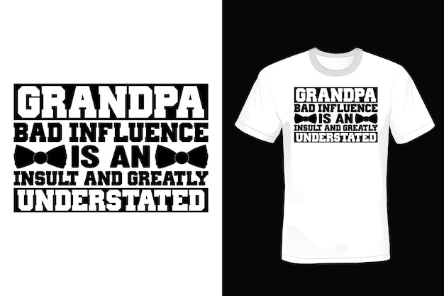 Vector grandfather t shirt design, typography, vintage