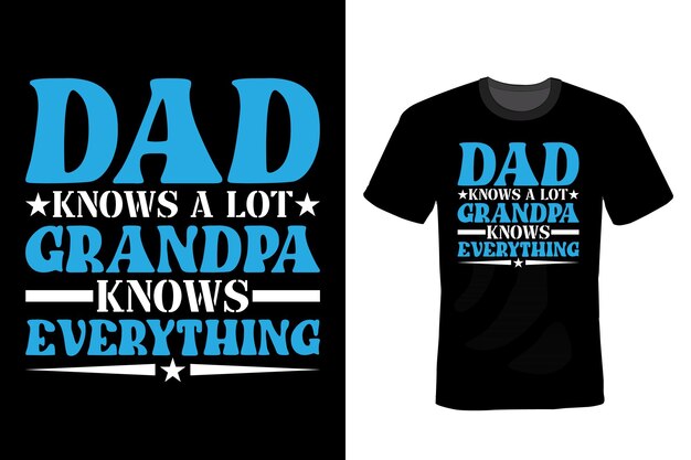 Grandfather T shirt design, typography, vintage