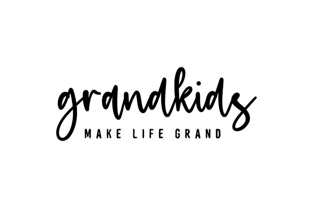 Vector grandkids make life grand