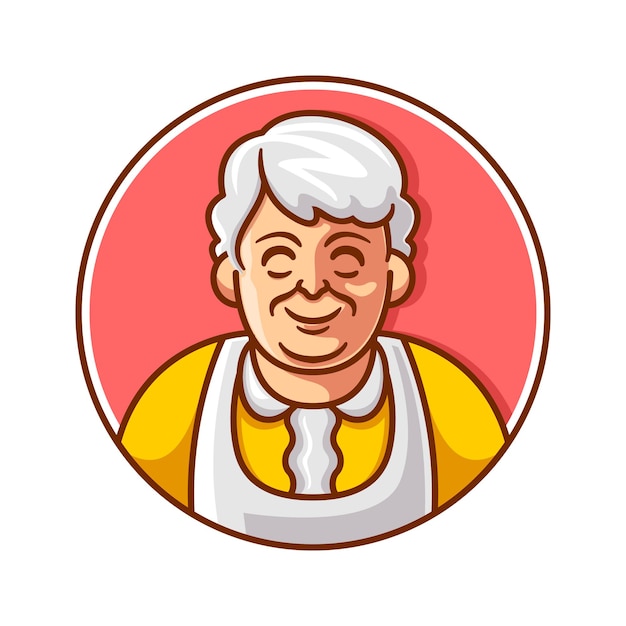 Nonna simpatico cartone animato