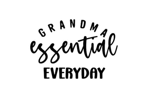 Vector grandma essential everyday