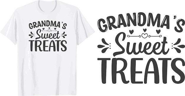 おばあちゃんの甘いおやつsvgTシャツデザイン