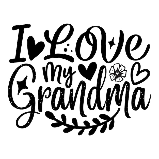 Vector grandma svg design