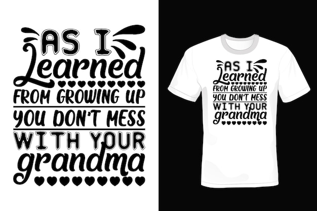 Grandma T shirt design, typography, vintage