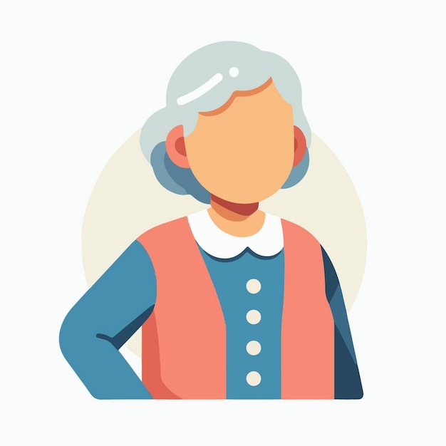 Vector grandma vector character