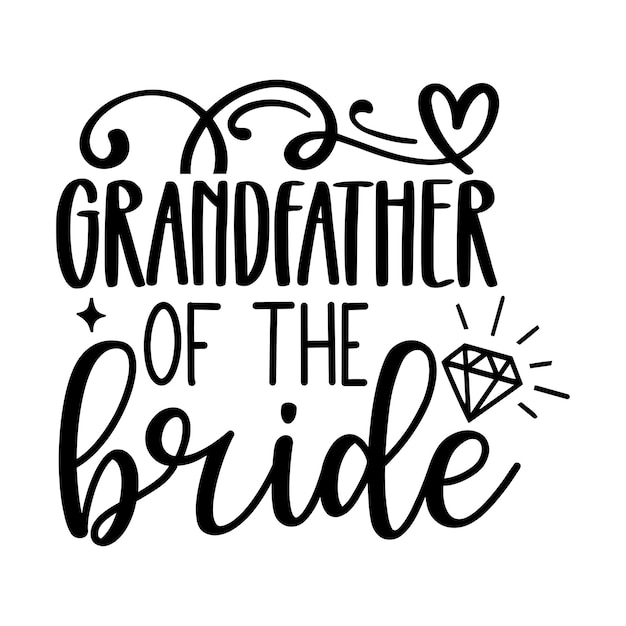 Vector grandmother of the bride