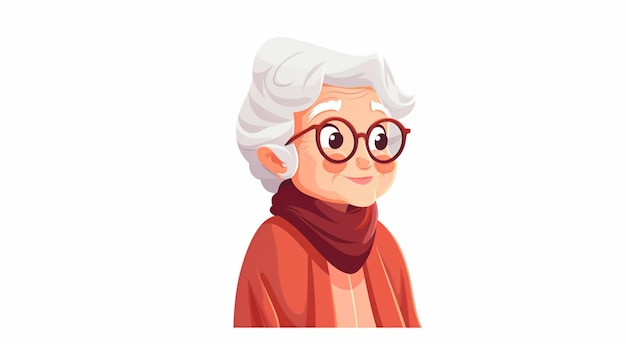 Vector grandmother cartoon vector