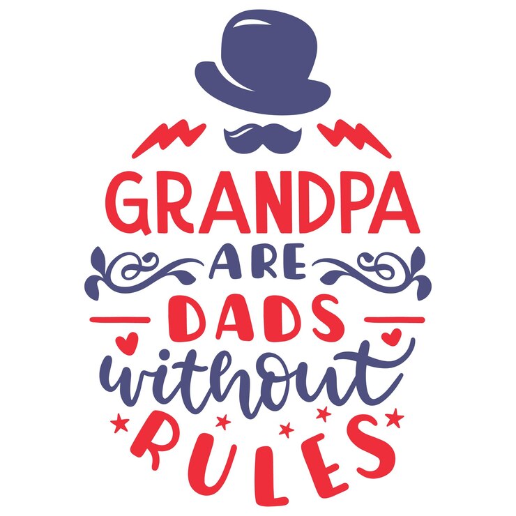 Vector grandpa design