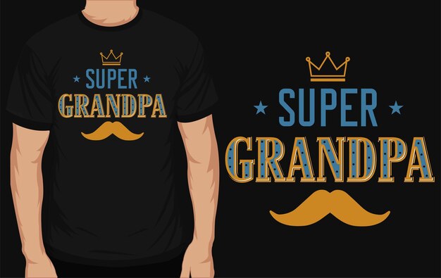 Vector grandpa tshirt design