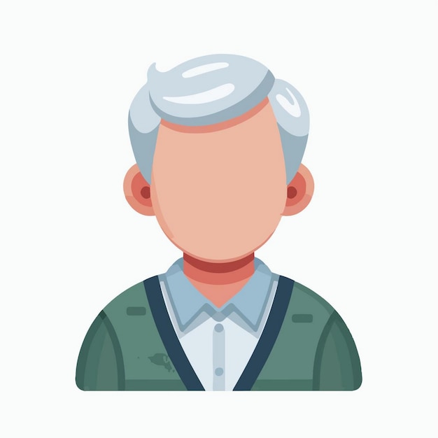 Vector grandpa vector character