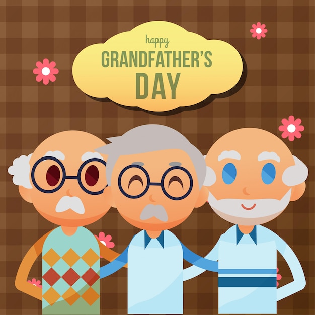 Vector grandparent's day illustration