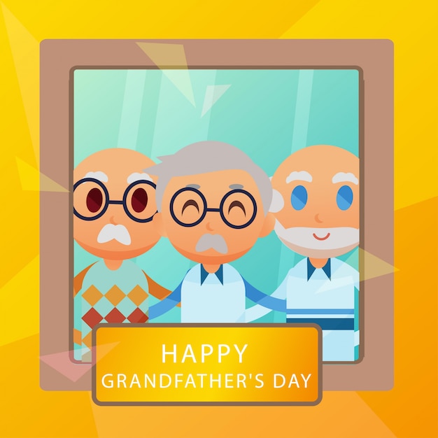 Vector grandparent's day illustration