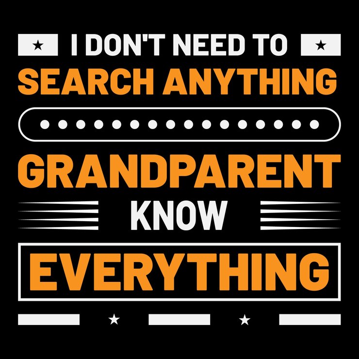 Vector grandparent tshirt design