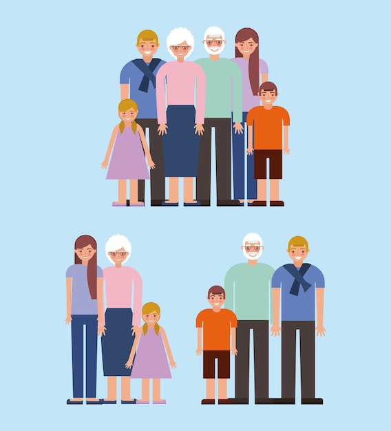 Vector grandparents day card