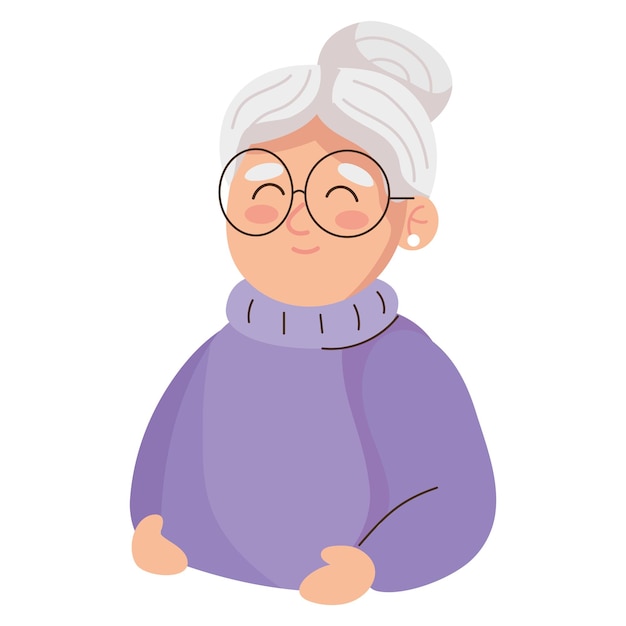 La vecchia iconica della nonna del giorno dei nonni