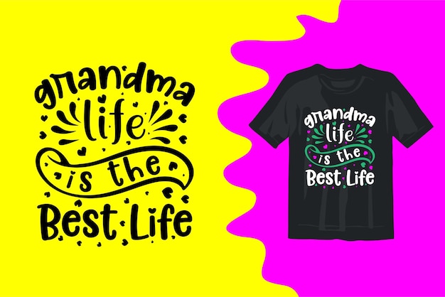 Grandparents day t shirt design vector