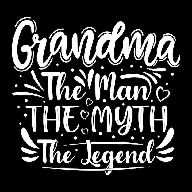 조부모의 날 인쇄 술 t 셔츠 디자인, 벡터 요소, 할아버지 tshirt, 할머니 tshirt