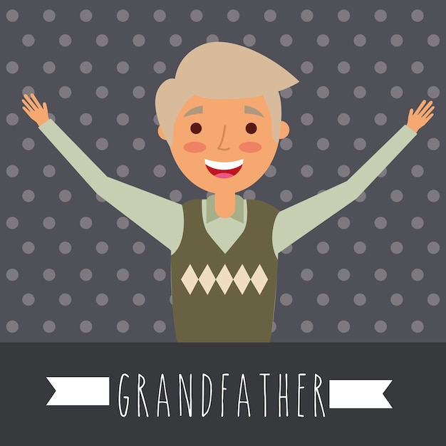Вектор День бабушки и дедушки
