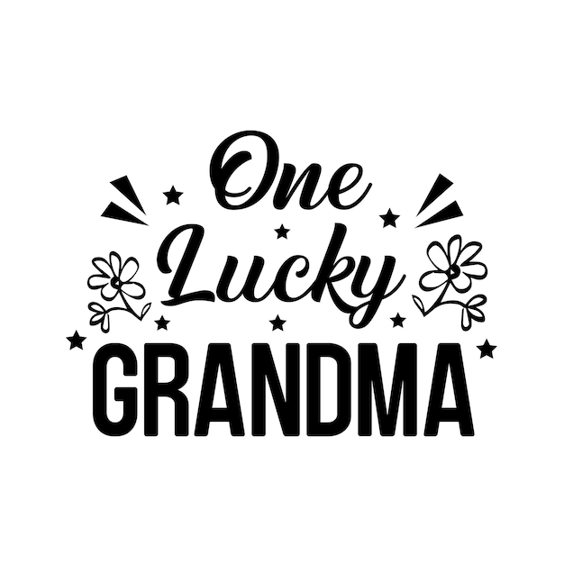 Vector grandparents quotes tshirt design