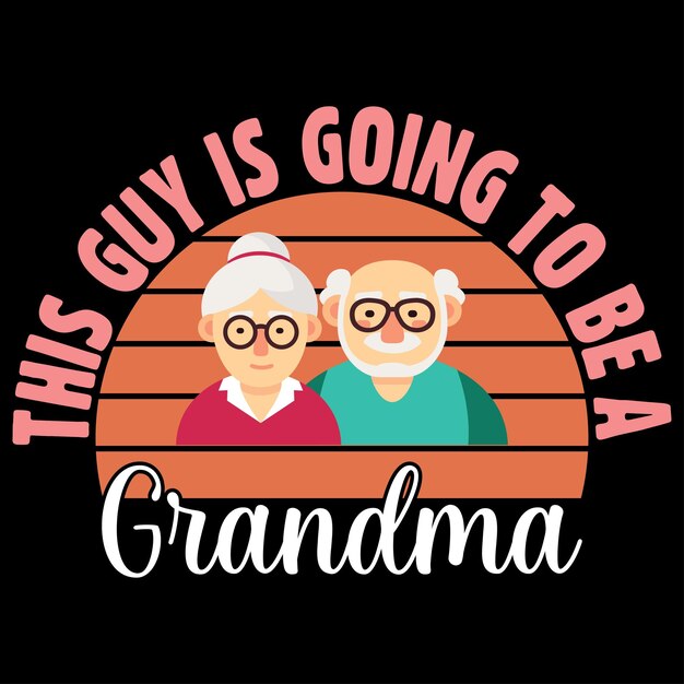 Бабушка и дедушка tshirt bundle design