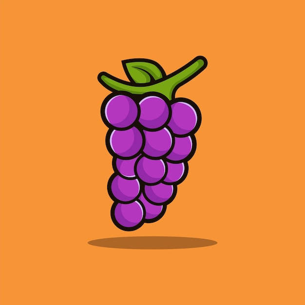 Vector grape fruit vector isolated design