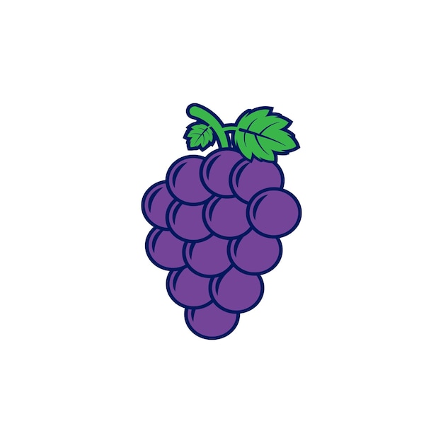 Grape icon vector