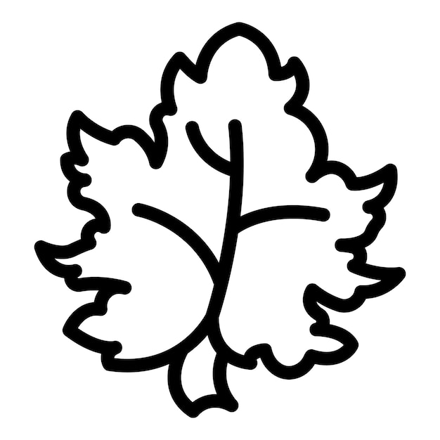 Vector grape leaf dolma ingredient icon outline vector traditional dolmades rolls