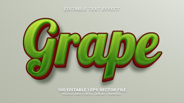 Grape text effect