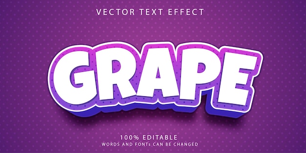 grape text effects style template