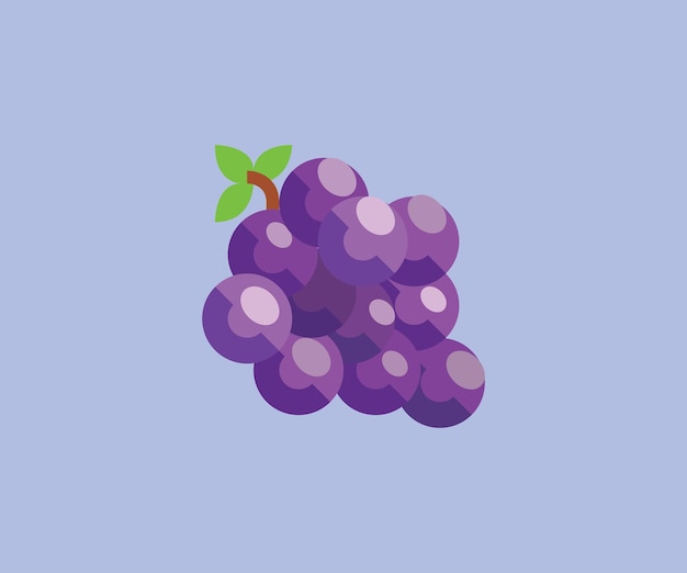 grape vector art icon design