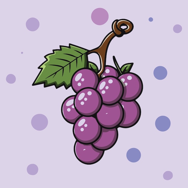 Vector grape vector illustration